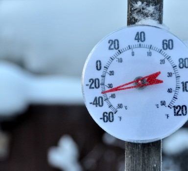Cold weather thermometer